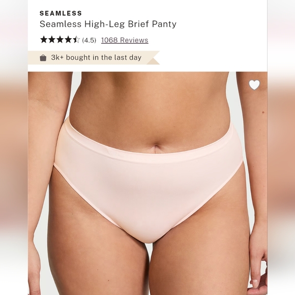 VICTORIA'S SECRET Seamless High-Leg Brief Panty XLARGE - Picture 1 of 9